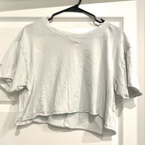 Offline by Aerie White Crop Tshirt size L